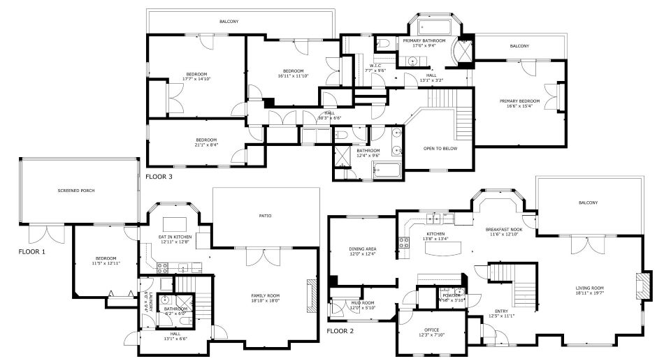 Floor plans for 438 Candlewood Lake Road